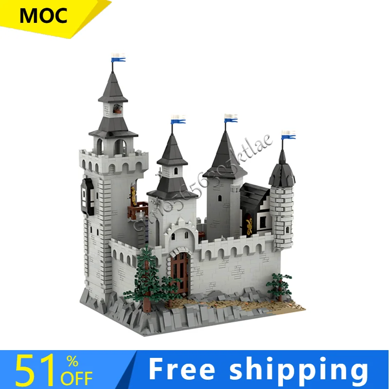 

5524 PCS European Medieval Castle Building Technology Modular MOC Building Blocks Children's DIY Puzzle Set Toy Christmas Gift
