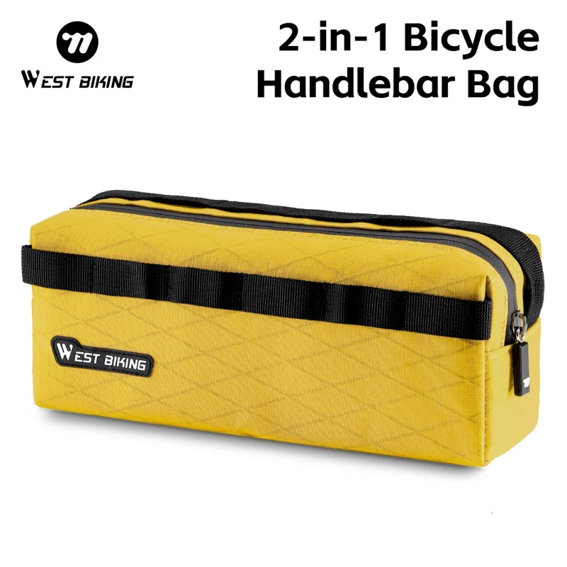 

WEST BIKING Bicycle Bag Bike Front Bag Outdoor MTB Large Capacity Riding Handlebar Bag Bike Tools Bags Pocket Bicycle supplies