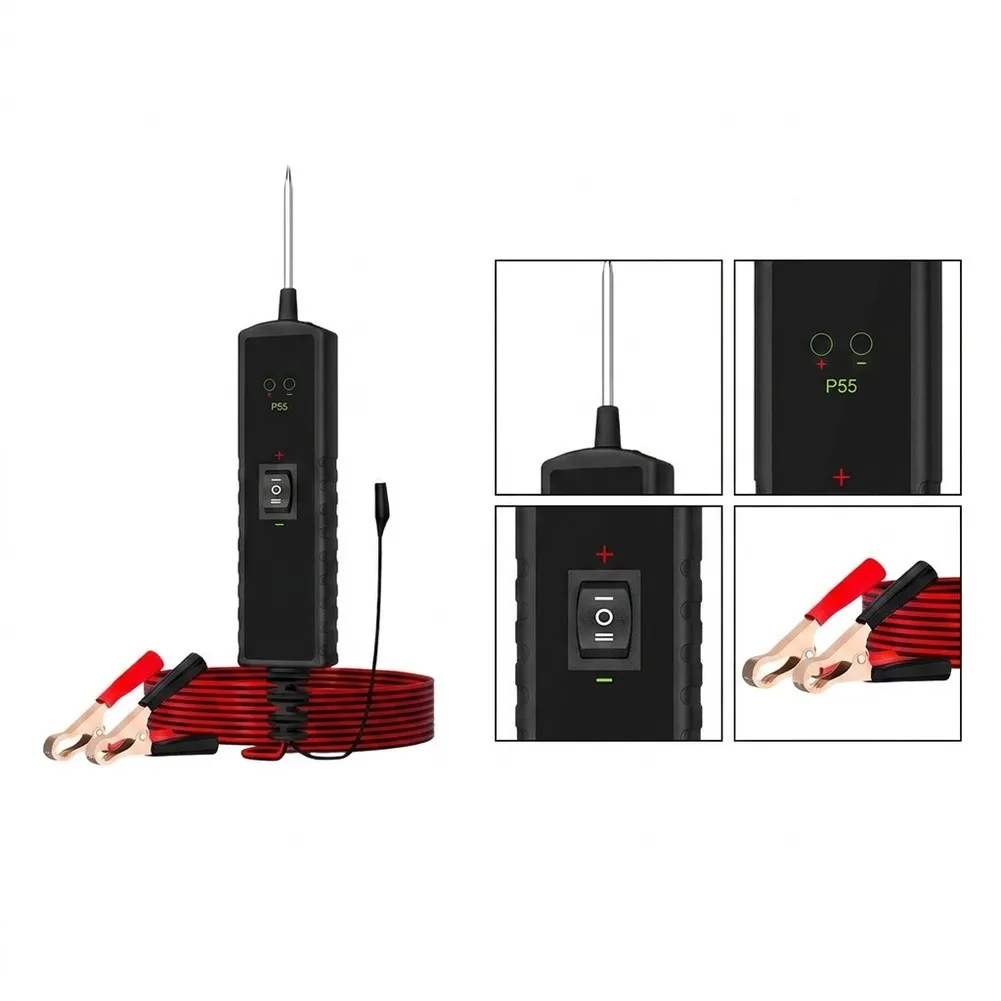 for P55 Automotive Circuit Tester for 12V 24V Systems Short Circuit Fault Location Flashlight Continuity Detection