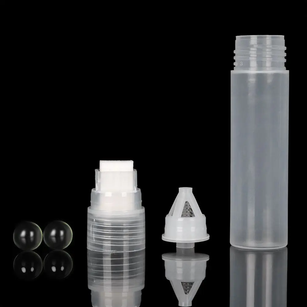 1 قطعة 0.7/3/4.4/5/6.5/8/10/16/30 مللي متر الطلاء القلم اكسسوارات الكتابة على الجدران القلم فارغة قضيب القلم البلاستيك السائل الطباشير ماركر برميل القلم