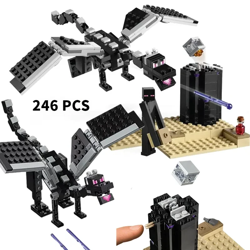 Compatible Brick Sets My Mini World Series Building Blocks The End Battle Ender Dragon Children's Toys Assembling Gift 21151