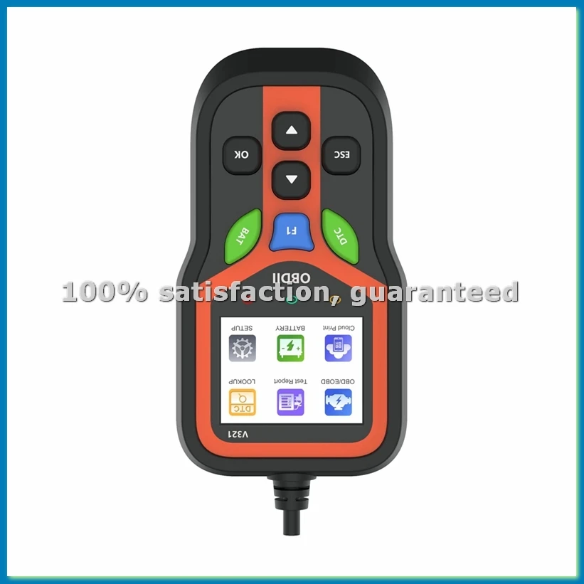 OBD2 Scanner Diagnostic Tool Code Reader Fault Code Scanner, Streaming Battery Testing and Code Clearing-AC17