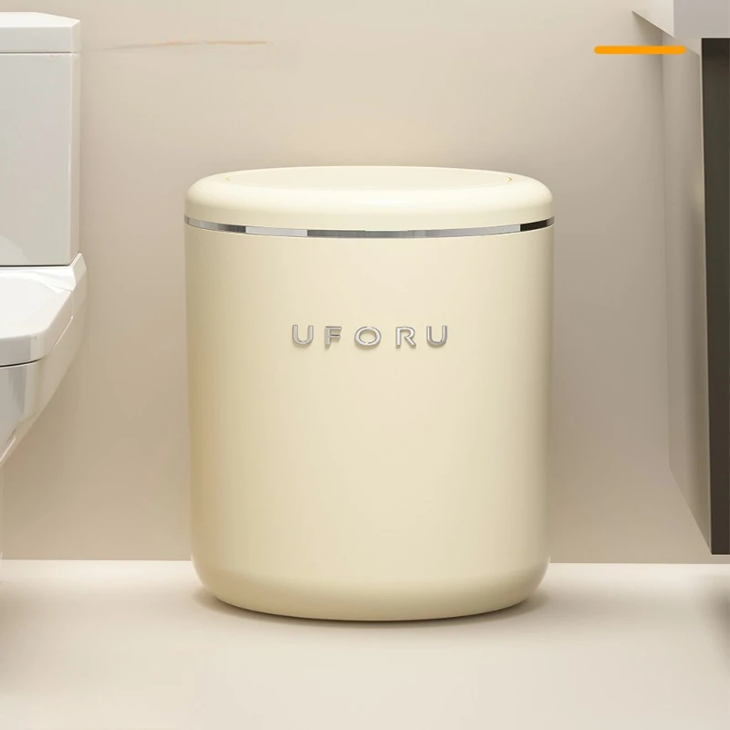 

Creativity Desktop Waste Bins with A Press and Lid Large-capacity Household Waste Bins Waterproof Design Home Spazzatura JTW