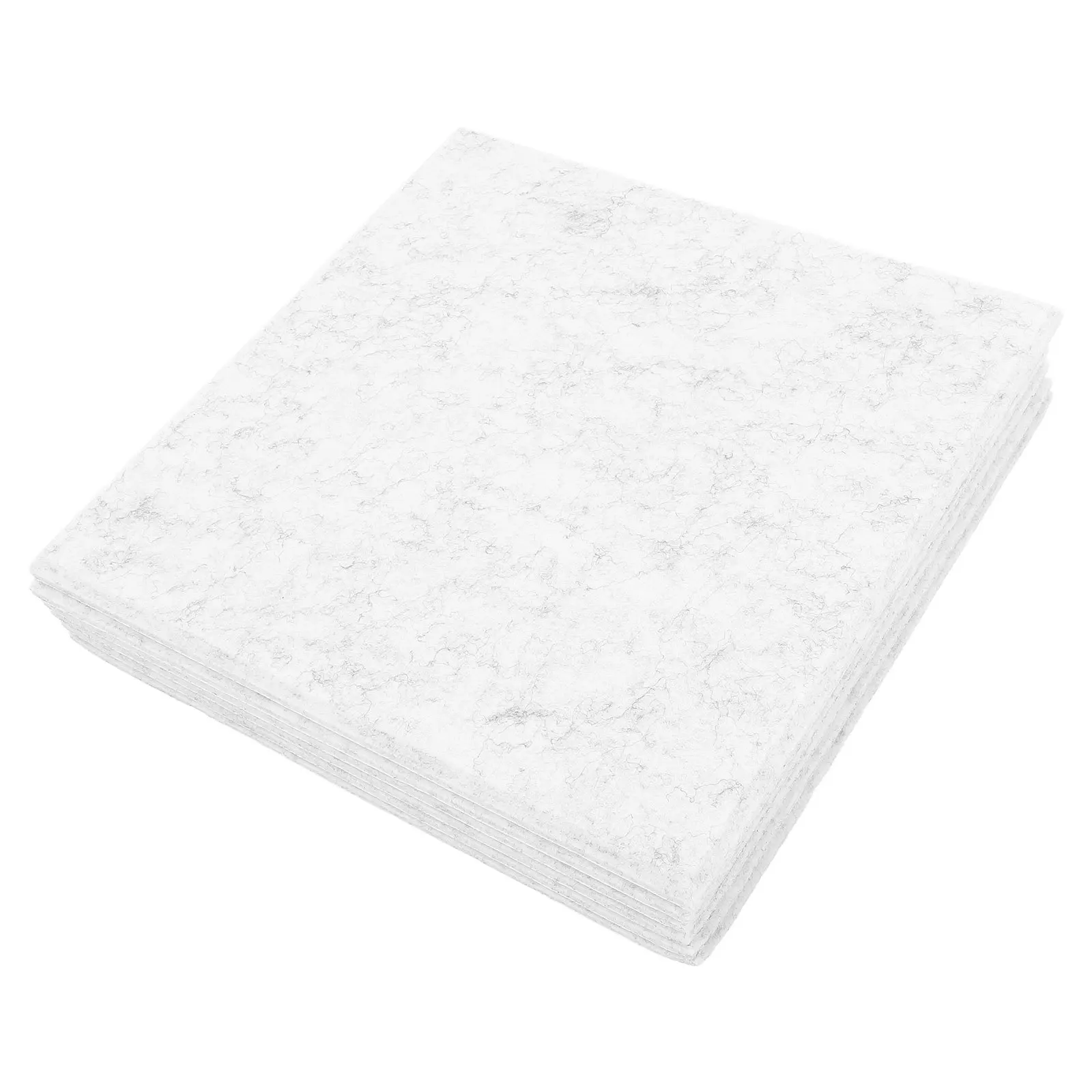 

6Pcs White Felt Cork Board 30x30cm Thick Soundproof Bulletin Board Pin Display Photo Message Boards for Classroom Office