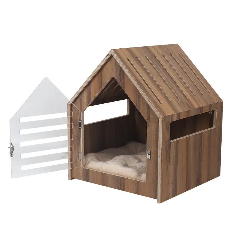 Pet Villa Wooden Dog House Large Cat House Wooden Furniture Board Cat House Toy Cat