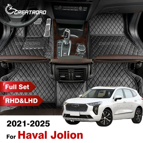 Alfombrillas de coche personalizadas para Haval Jolion 2021 2022 2023 2024 2025, cubierta de alfombra para automóvil, accesorios interiores