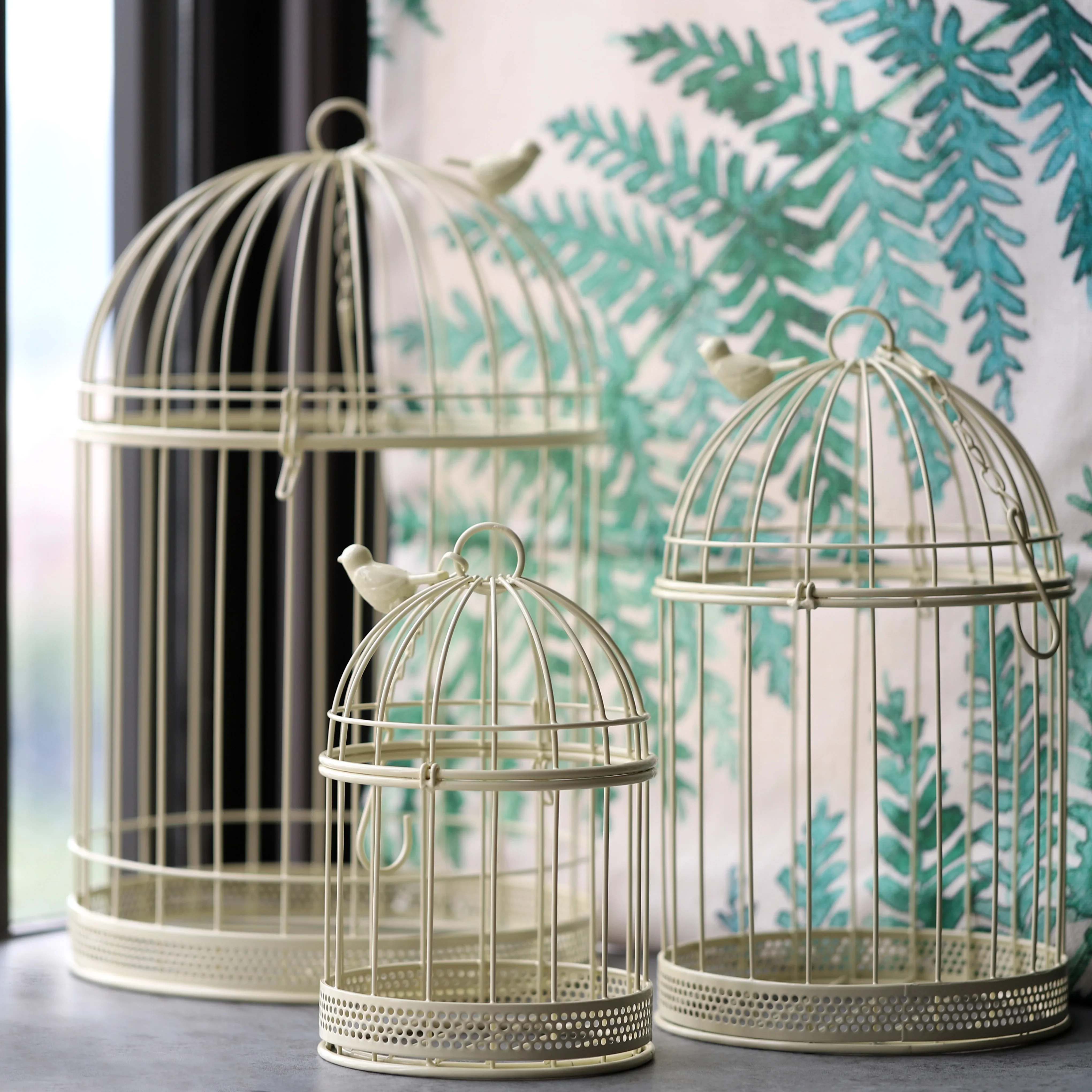 

Japanese Balcony Good Morning Bird Decoration Birdcage Gardening Birdcage Home Garden Shop Display Decoration