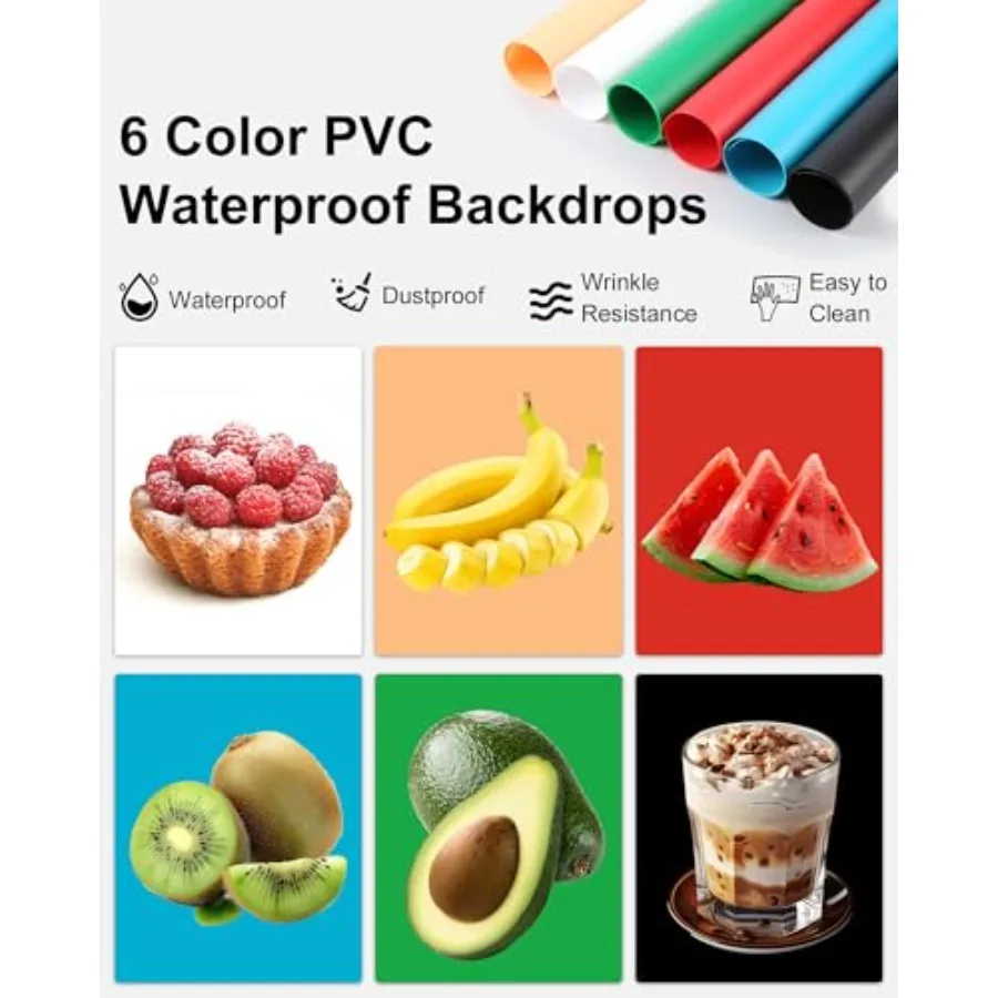 Light Box Photo Box Photography Portable 12x12 Studio Kit with 120 LEDs 6 Backdrops for Jewelry Small Product Photography Dimma