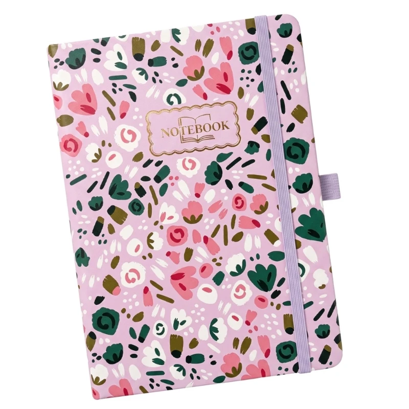  Elastic Closure Notebook with Pen Loop 200 Pages for Journaling Note-Taking