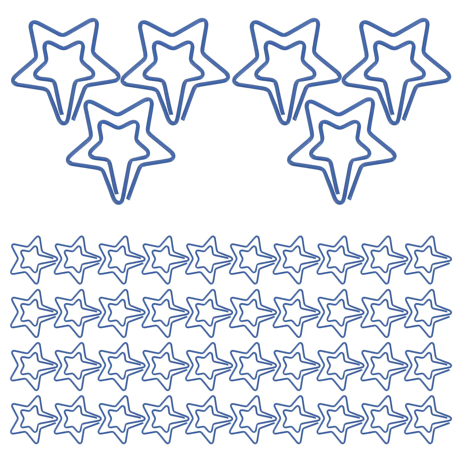 

120Pcs Star Shape Paper Clips Metal Paperclips Office Wedding School Planner Clips Decorative Star Paper Clip Bookmarks