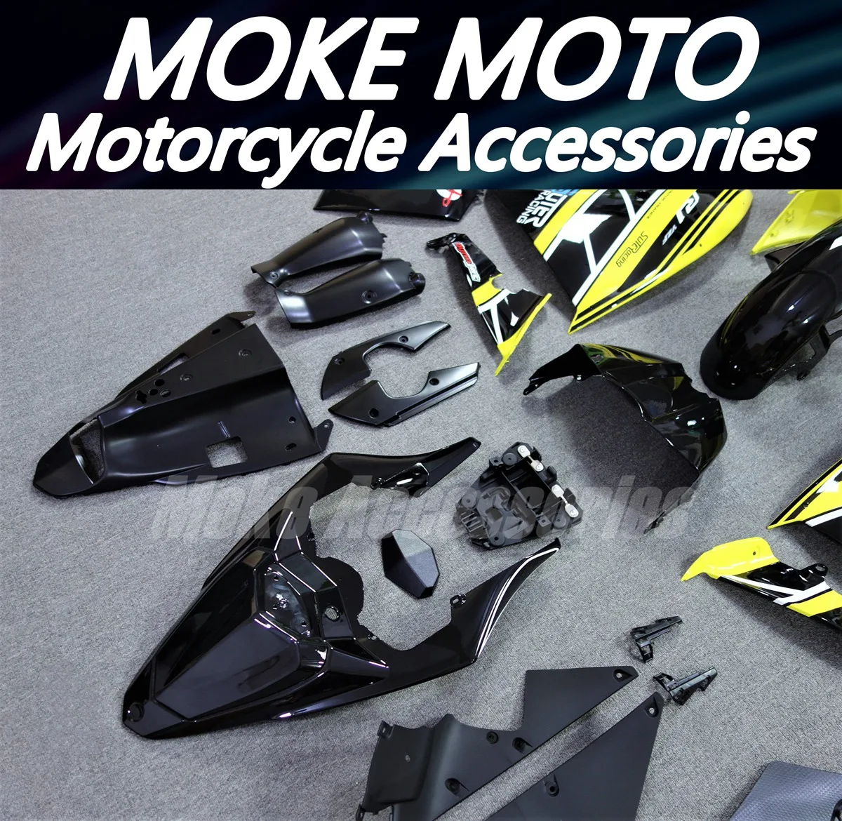 Motorcycle Fairings Kit Fit For Yzf R1 2012 2013 2014 Bodywork Set High Quality ABS Injection Yellow Black LACO