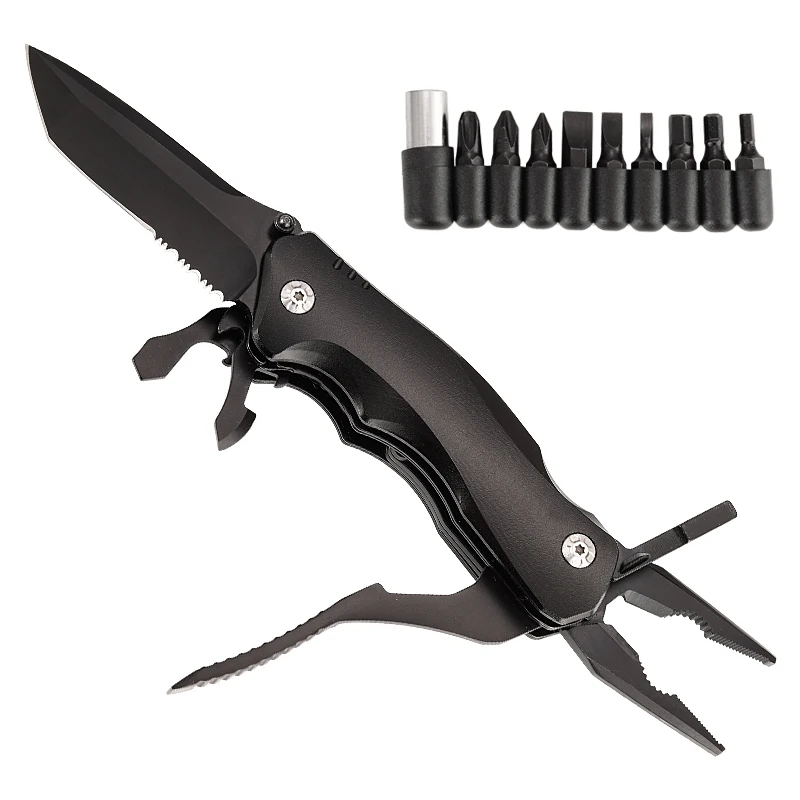 

HANSHI 18 in 1 Mini Multitool Knife with Sheath for Men EDC Pocket Multi tool with Plier Screwdriver for Gift Outdoor Camping