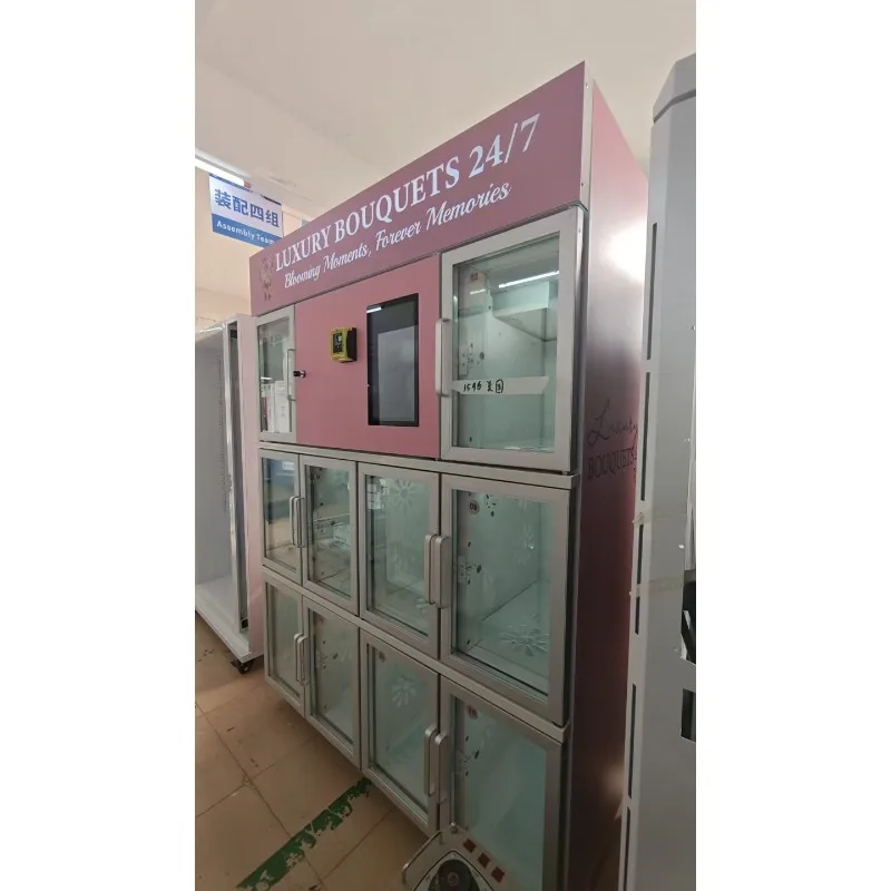 Unmanned Flower Vending Machine Automatic Smart Self Service Flower Shop System for Retail Business Management