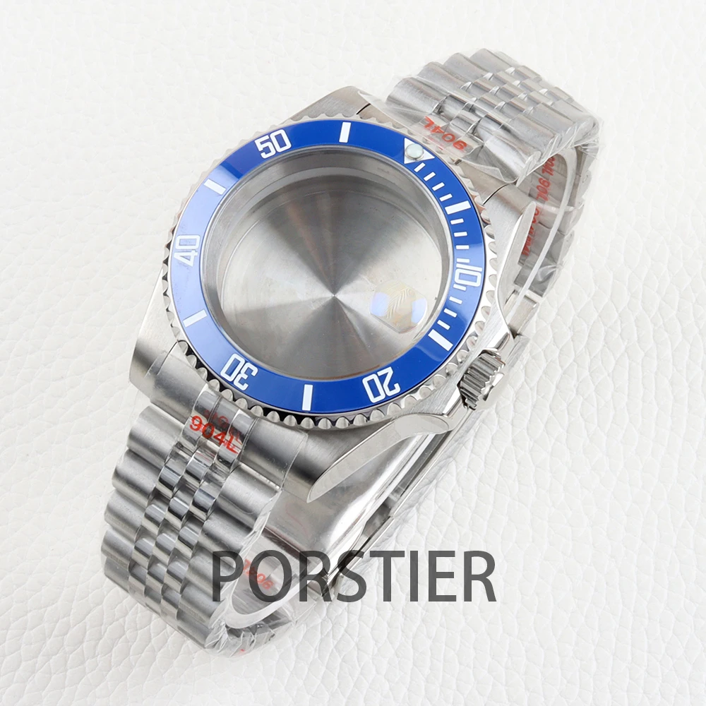 

Diving 40mm Watch Case NH35 for Submariner Modification Watch Parts fit NH34 NH35 NH36 movement 28.5mm Dial Sapphire 316L Steel