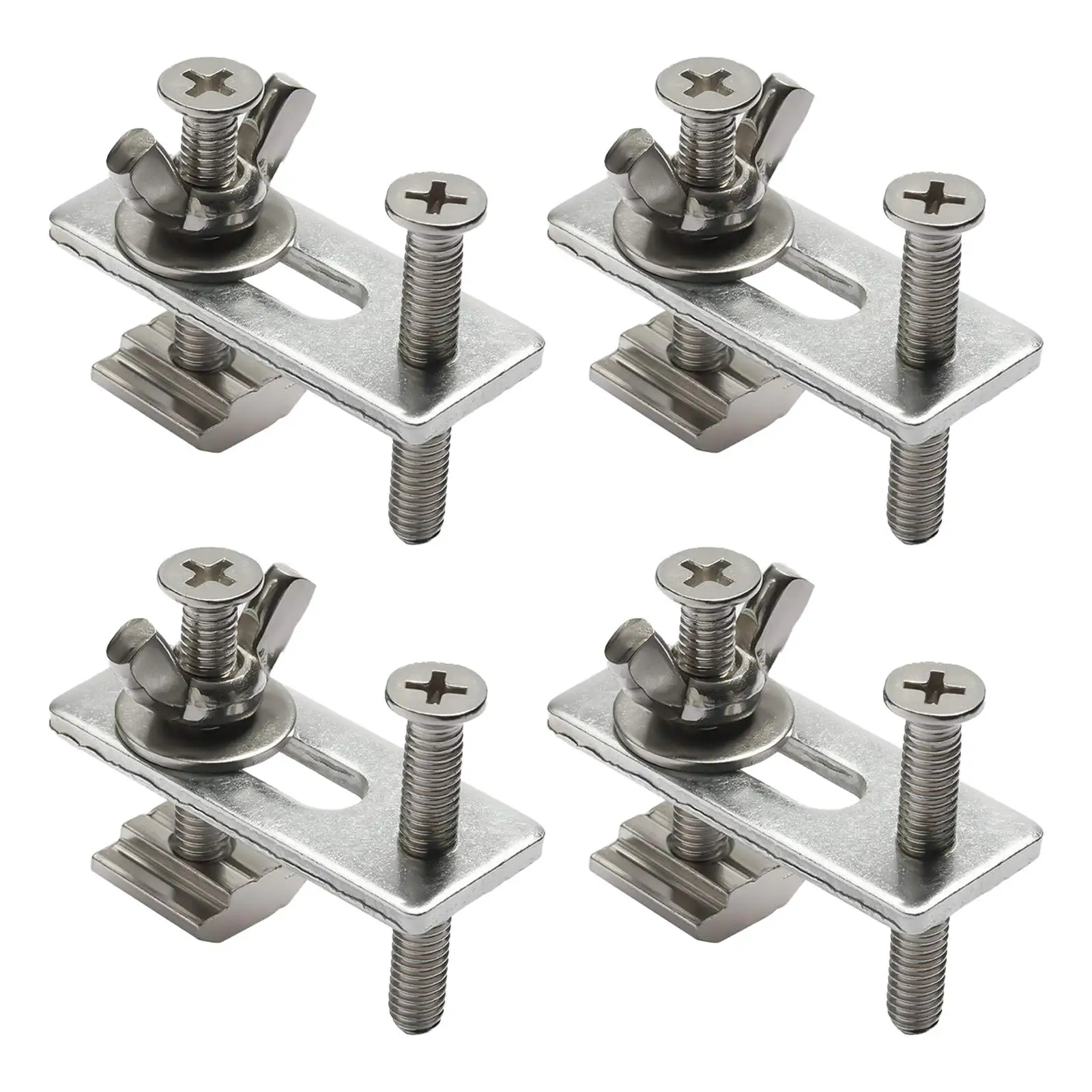 Engraving Machine Press Plate Clamp 4Pcs M6 T Track Hold Down Clamp for Table Saws Jigs Vertical Mills Routers Metalworking