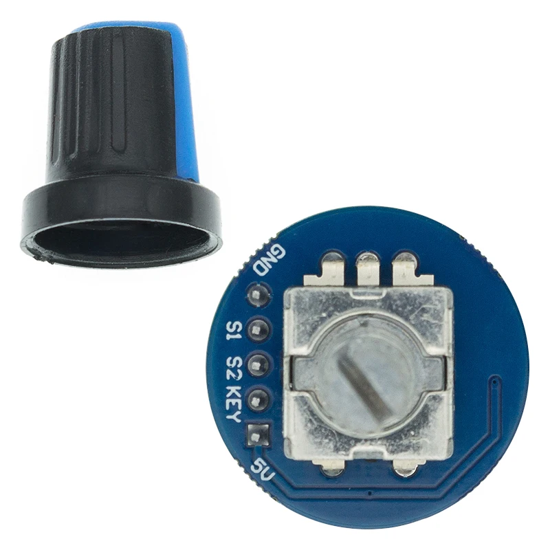Rotary Encoder Module Voor Arduino Brick Sensor Ontwikkeling Ronde Audio Roterende Potentiometer Knop Cap EC11