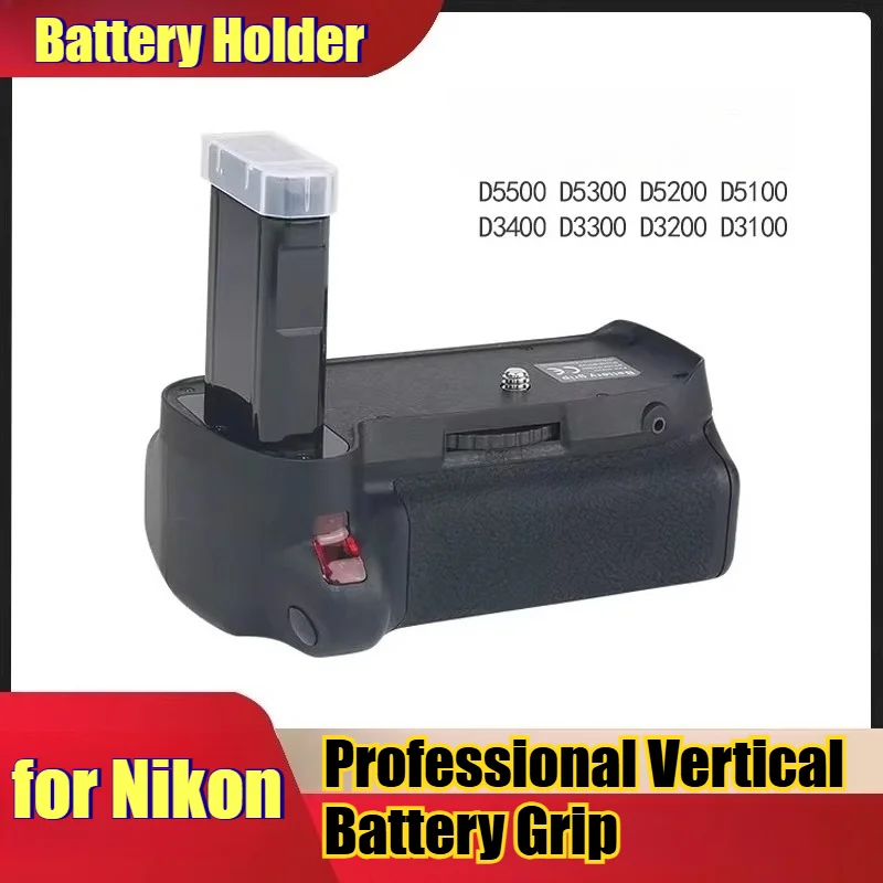 

Профессиональный вертикальный батарейный блок (грип) для камер Nikon D3400/D3300/D3200/D3100 и D5300/D5200/D5100 DSLR, держатель для аккумулятора EN-EL14a