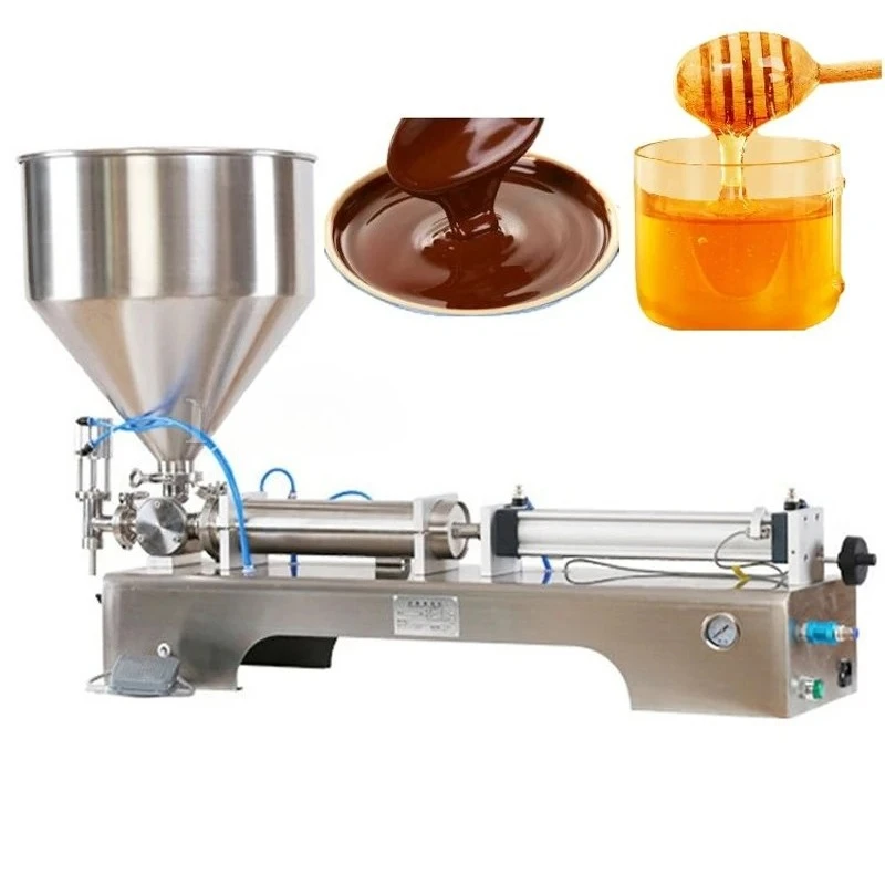Semi-Automatic 10-1000ml High Viscosity Oil Beverage Peanut Butter Lotion Cream Jam Bottle Piston Pump Honey Thick Liquid Paste