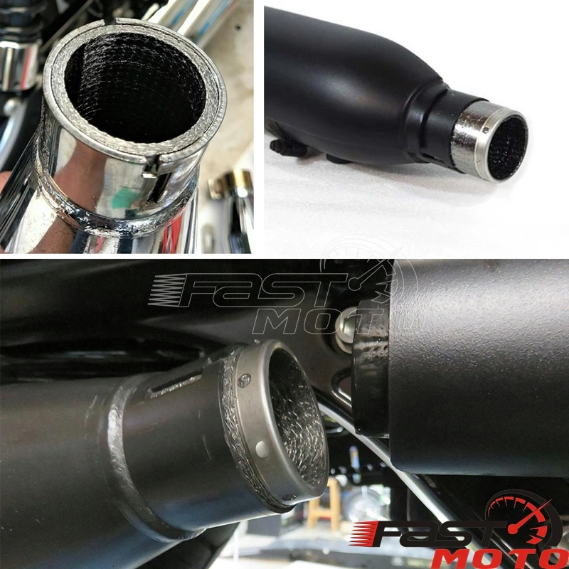 Exhaust Gasket Seal Motorcycle Muffler Header Gasket Exhaust Pipe Gasket Mufflers Seal Bushing For Harley Sportster Dyna Softail