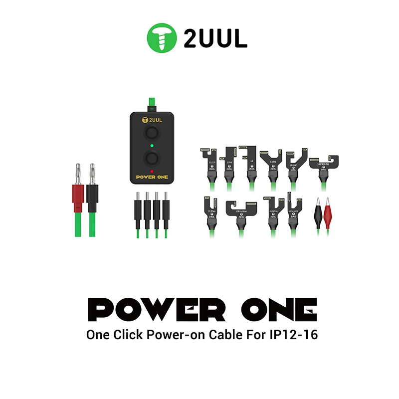 

2UUL PW09 POWER ONE One Click Кабель питания для серии 12-16 Шнур питания для тестирования инструментов для ремонта мобильных телефонов