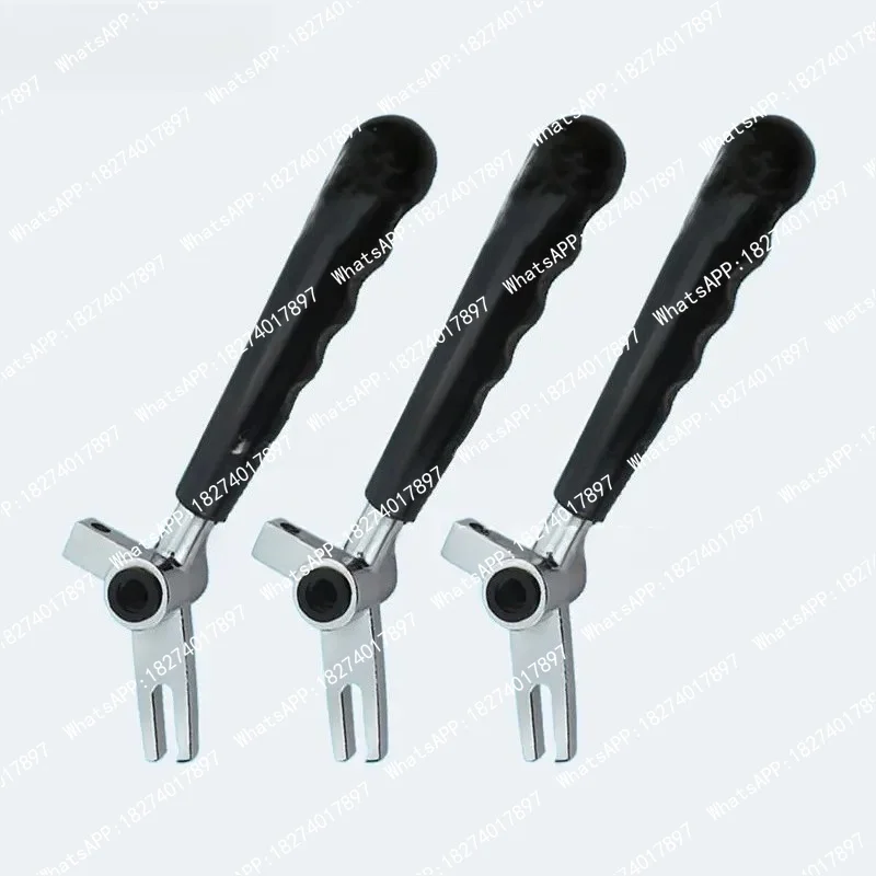 3 leviers manuels droits, poignées de couleur noire, pièces détachées pour machines à crème glacée molle.
