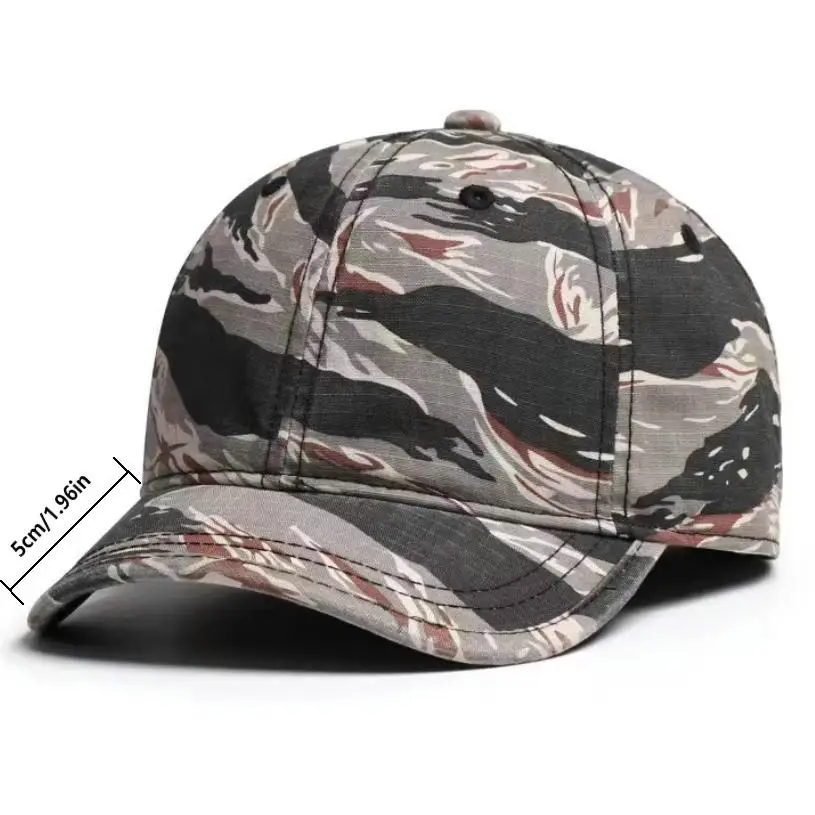 Schnelltrocknende Baseballkappe im Camouflage-Design, trendige Hip-Hop-Kappe für Outdoor-Aktivitäten, Reisen und den Arbeitsalltag, Herren-Sonnenhut. – Detail 1