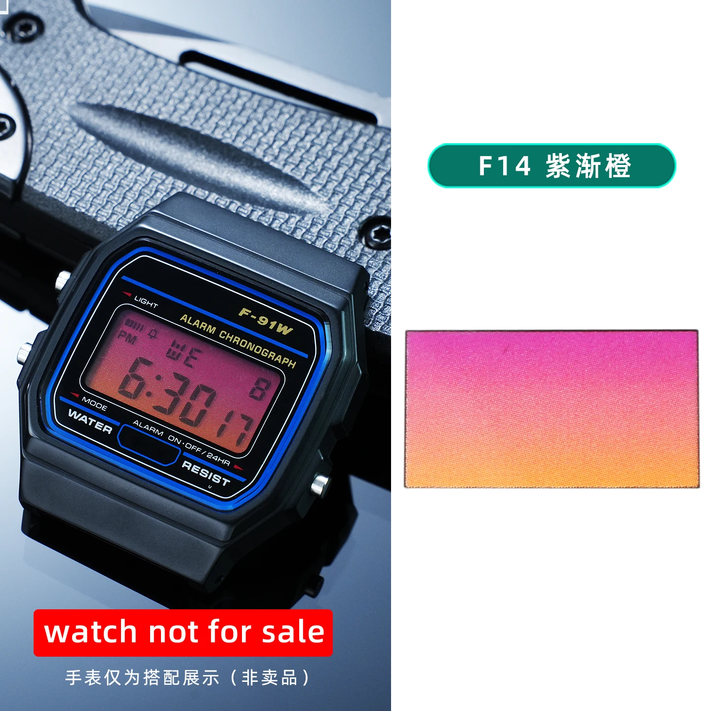 28 verschiedene Farbfolien für Display-Bildschirme, DIY-Aufkleber im Ins-Stil, HD-Folienaufkleber für Casio F91 A158 A159 A168 F105 – Detail 19