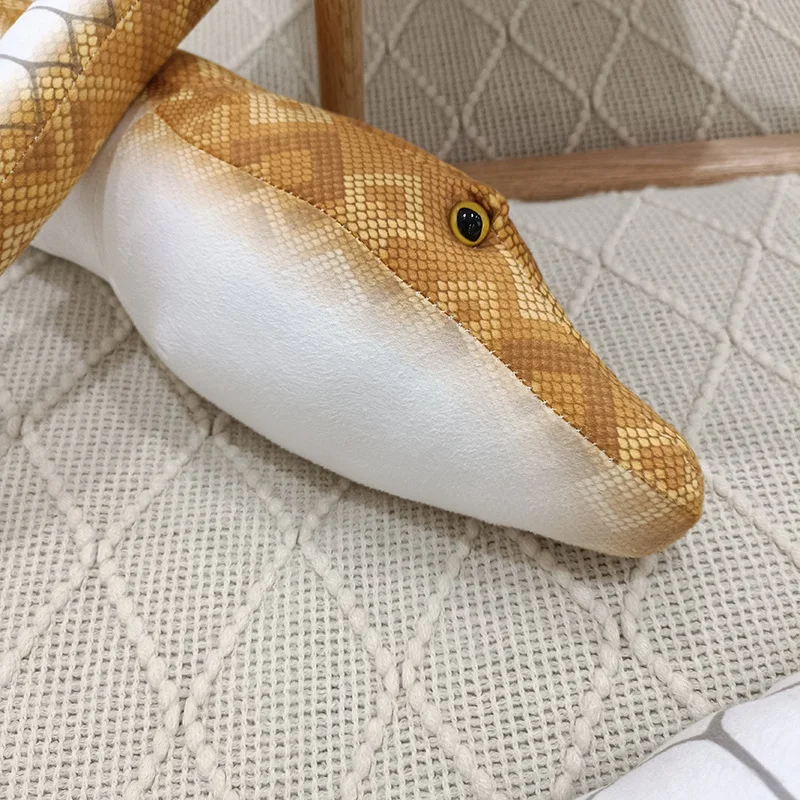 Simulated Python Snake Plush Toy Giant Boa Long Stuffed Snake Plushie Pillow Hallowmas Gift Home Decoration