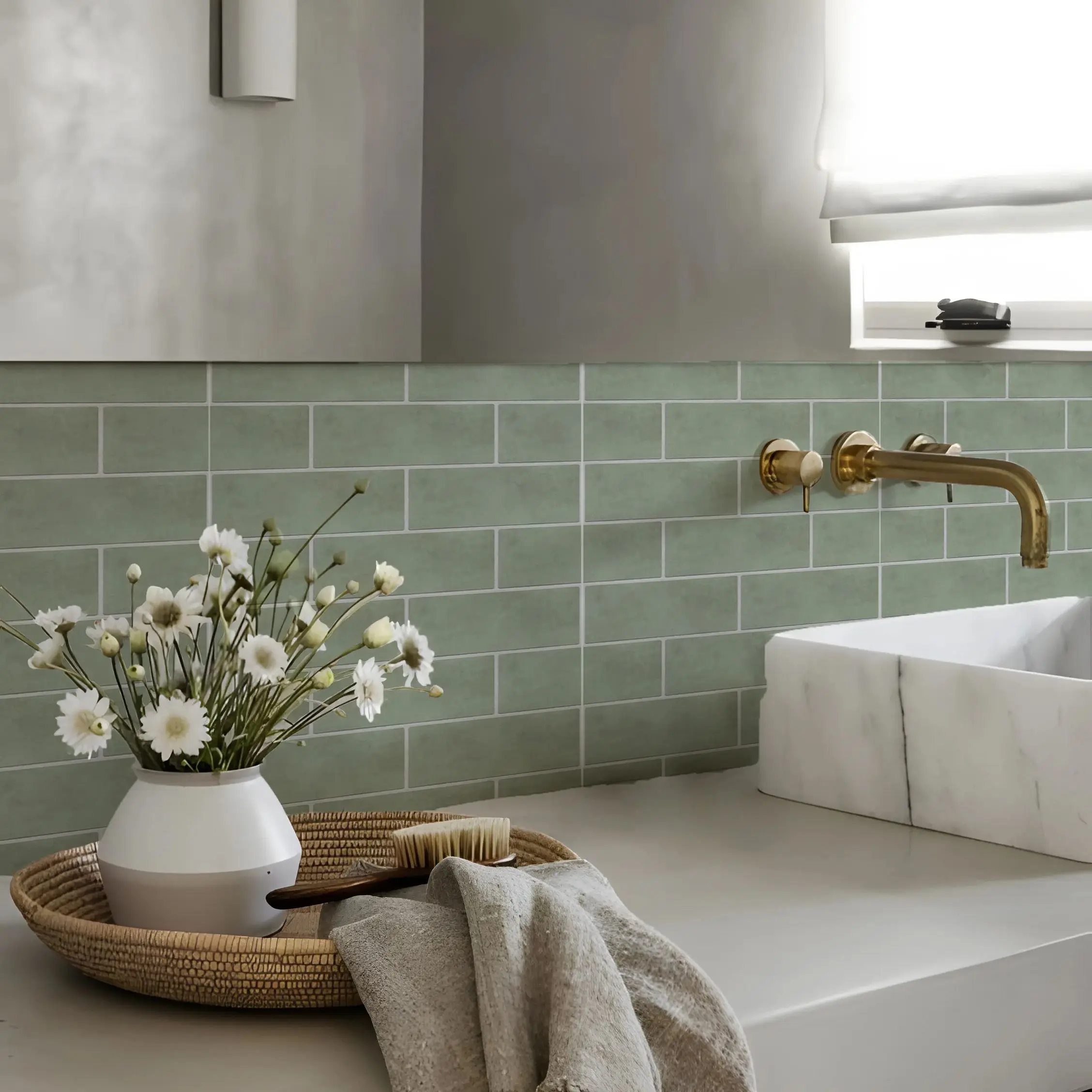 Peel and Stick Vinyl Tile Stickers, Self-Adhesive Wall Tile Decals, Waterproof Backsplash Stickers for  Bathroom Decor