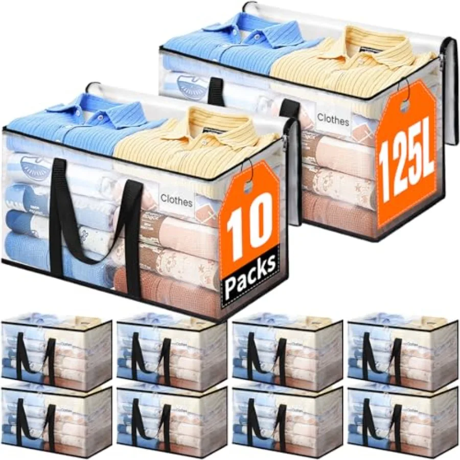 

Сверхбольшие прочные мешки для переезда и хранения с прочными молниями и ручками, упаковочные мешки для вещей первой необходимости при переезде, идеальное решение для хранения