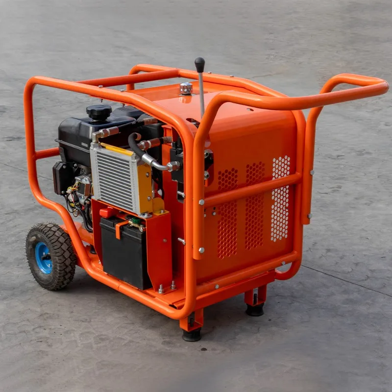 Multifunctional hydraulic power station with hydraulic pick and breaker accessories
