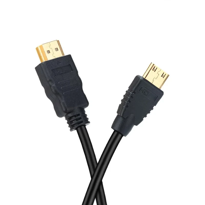 2 Buah/Lot HDMI-Kompatibel dengan Kabel 30CM Yang Kompatibel dengan HDMI Mini untuk Layar/Kamera dan Perangkat dengan Port Yang Kompatibel dengan HDMI Mini