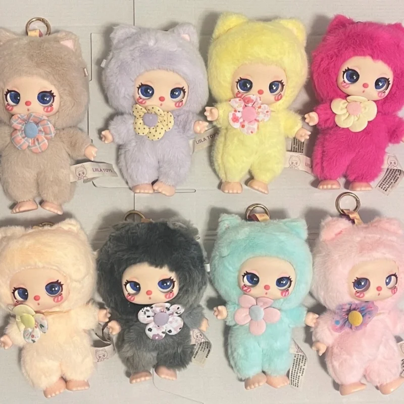 Liila-caja ciega de gato de la suerte, Kit de modelismo, juguetes de moda, regalo de Navidad de dibujos animados, juguetes Kawaii para niños, caja misteriosa de Lilia curado