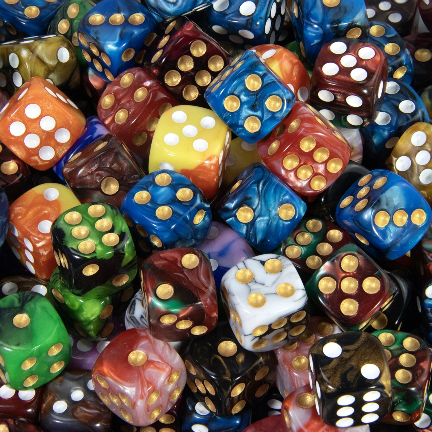 Kostki 16mm z zaokrąglonymi rogami, 5 sztuk, mieszane kolory, kostka D6 do gier planszowych, D&D, RPG, pokera.