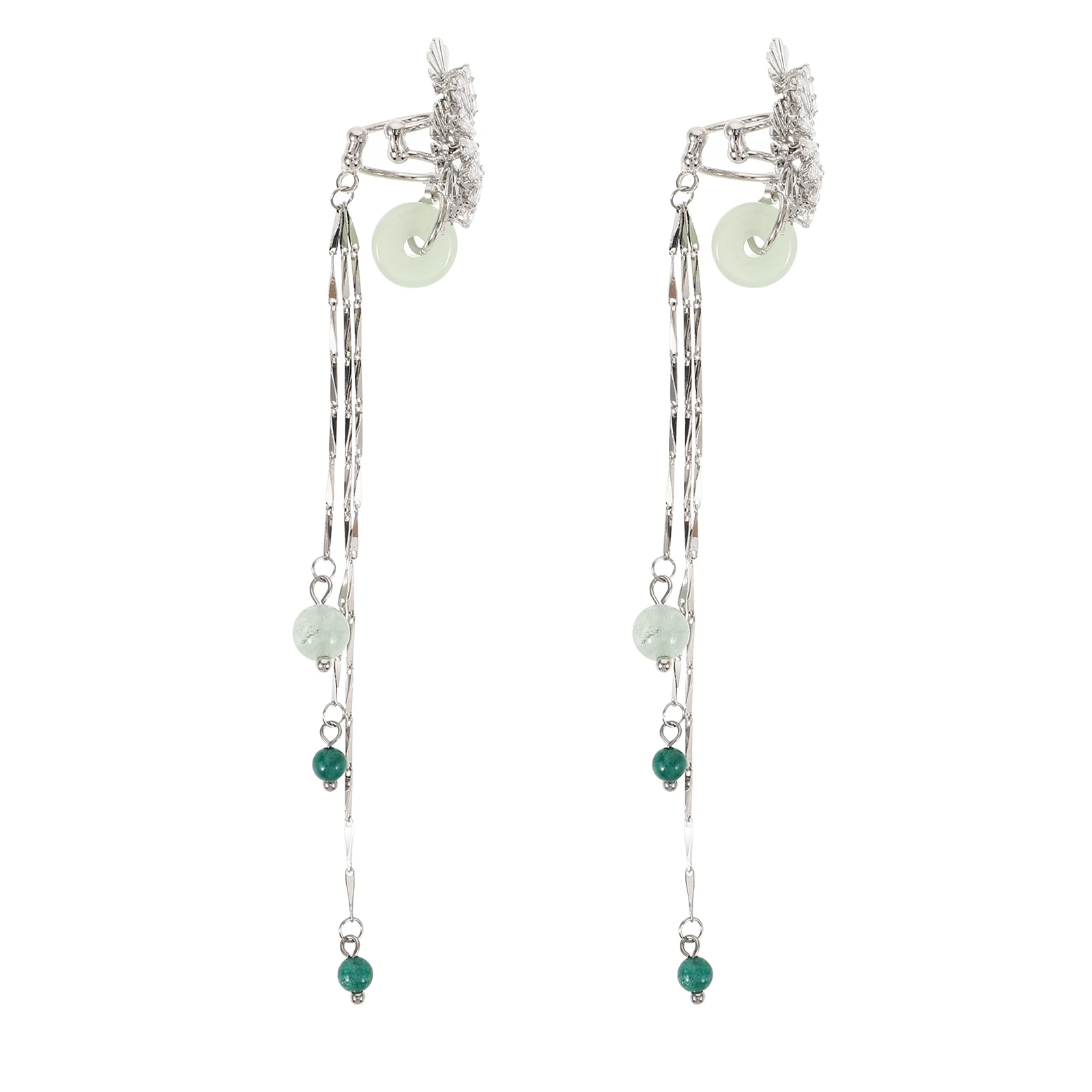 

Fan-shaped Zircon Earrings Jewelry Dangle Drop Hanging for Women Dangly Fashion Various