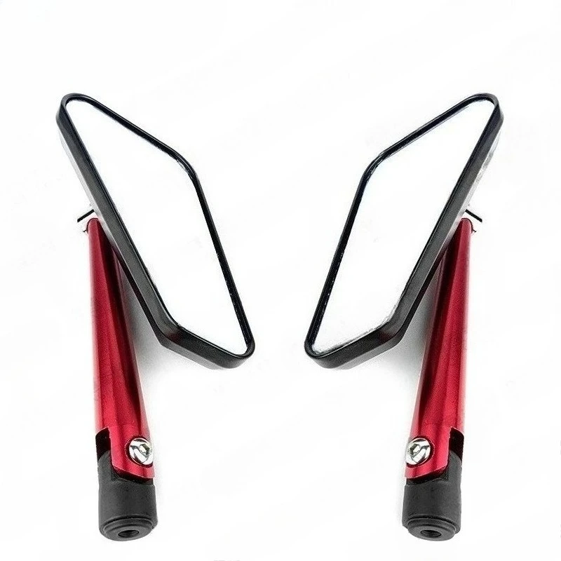 Motorcycle Electric Bike Rearview Mirror - Universal Adjustable Convex Side Backup Mirror for Scooter Moped