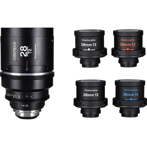 Venus Optics Laowa Proteus Flex 2x Anamorphic 28mm/35mm/45mm/60mm/85mm/100mm Lens 3-Lens Set(ARRI PL/Canon EF)