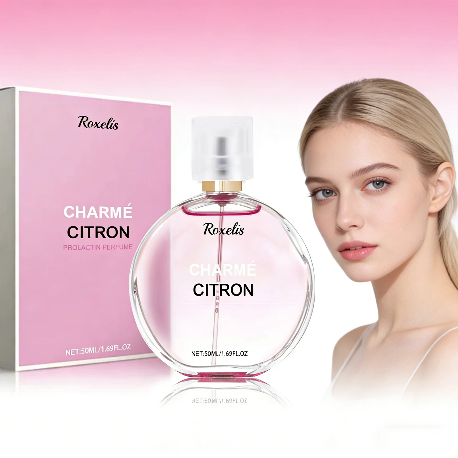 

Roxelis 50ml Women's Charming Perfume Delicate Floral Scent Long-Lasting Fresh Fragrance Enhances Charm Perfect for Dating