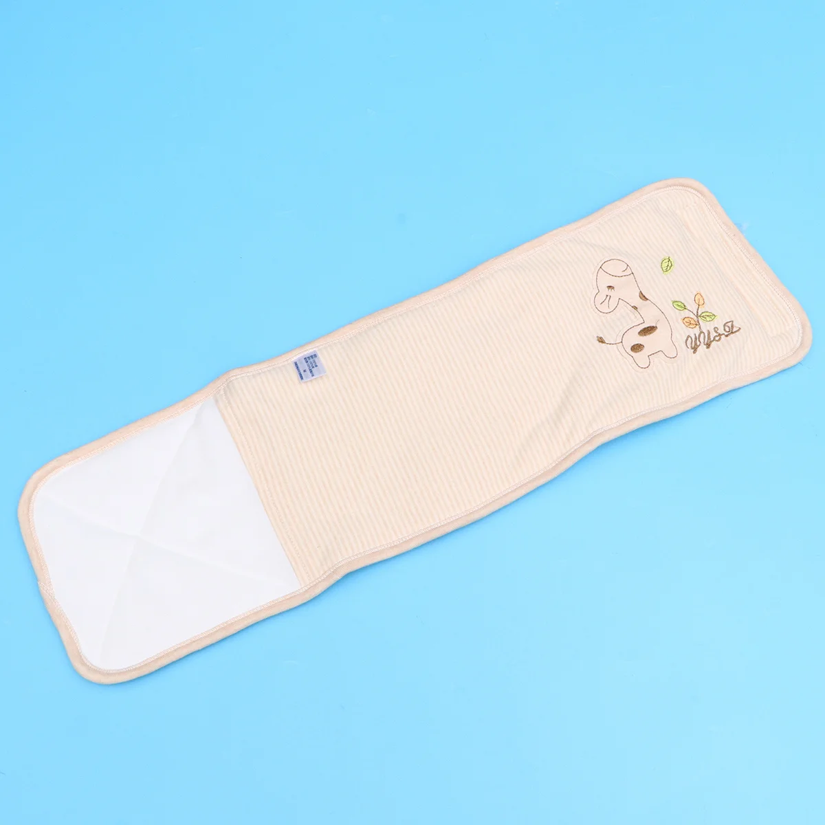 

Newborn Belly Belt Cotton Infant Navel Band Cartoon Umbilical Protector Soft Material All Year Use Size L Apricot