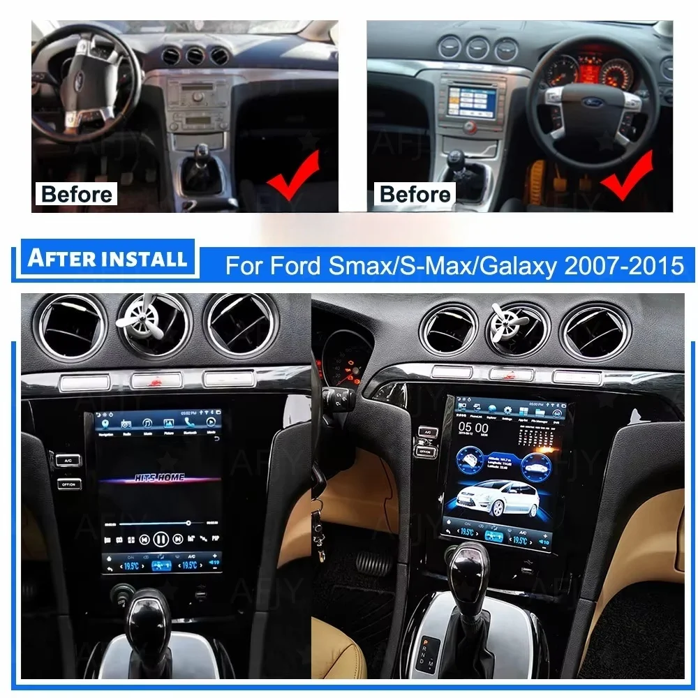 For Ford S-Max Galaxy 2007~2015 Automotive Multimedia Android Navigation Radio Car Stereo Wireless Carplay Mirror Link Head Unit