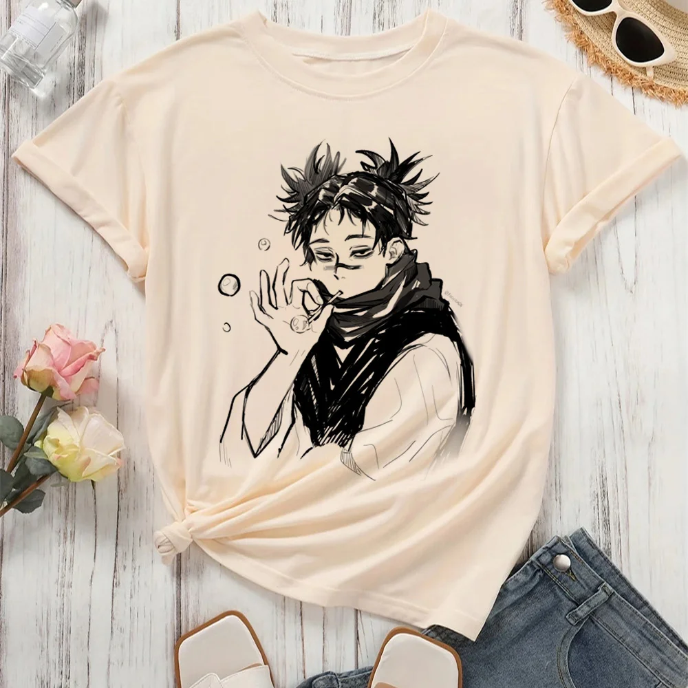 Choso top tees women Punk Breathable aesthetic Y2k top tees anime Y2k Psychedelic Pop Culture korean clothes graphic