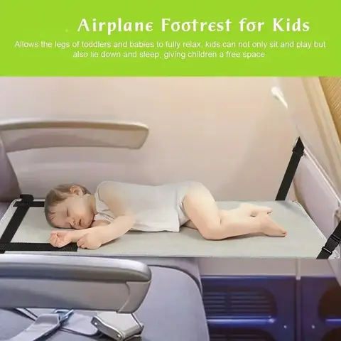Travel Kids Travel Airplane Bed Baby Pedals Bed Portable Travel Foot Rest Hammock Kids Bed Airplane Seat Extender Leg Rest For Kids，Zr