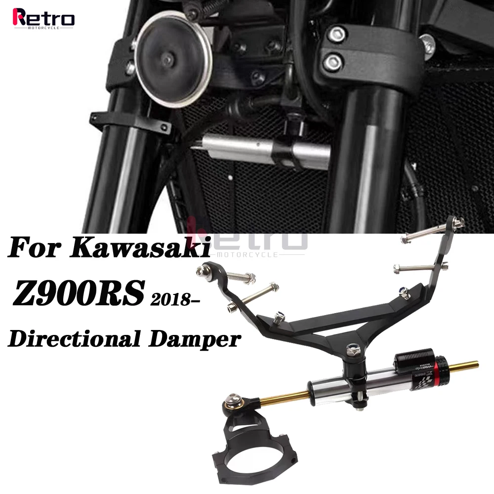 

Кронштейн рулевого демпфера мотоцикла, монтажный комплект стабилизатора, алюминий для Kawasaki Z900RS z900rs Z900RS 2018-2024