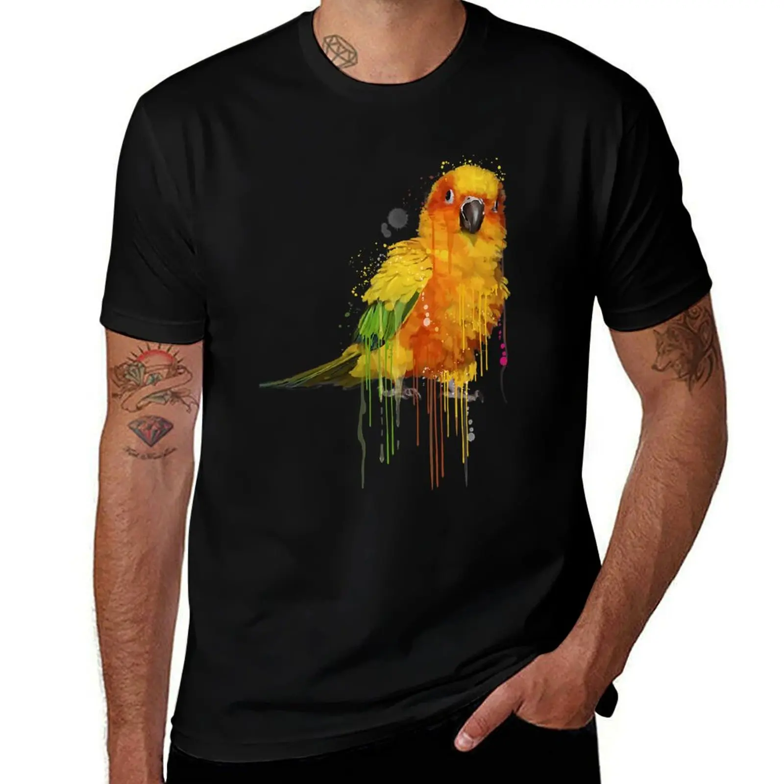 

Sun Conure Shirt, Cute Conure Parrot T-Shirt clothes Blouse cute tops oversized t shirt men