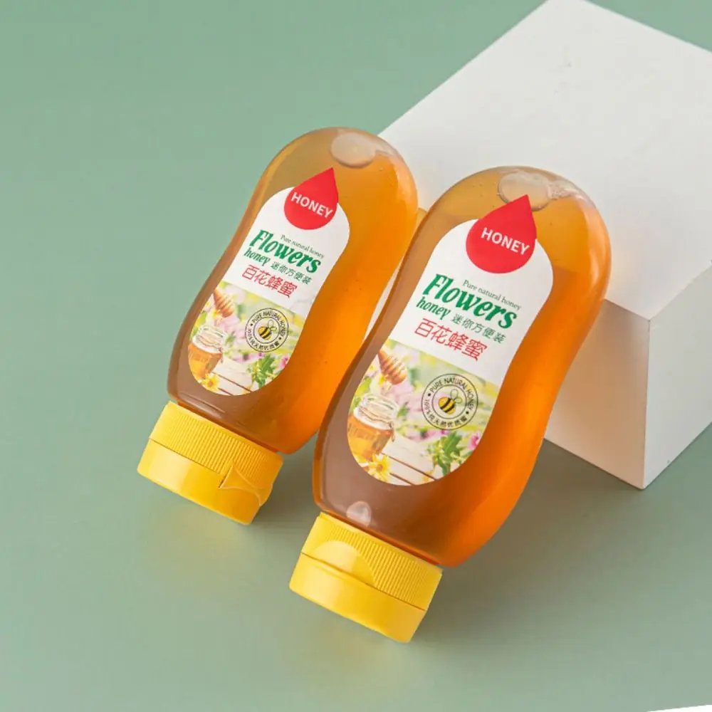 

Portable Transparent Plastic Jar with Silicone Lid PP Honey Bottle Heat Resistant 100g 150g Honey Jar