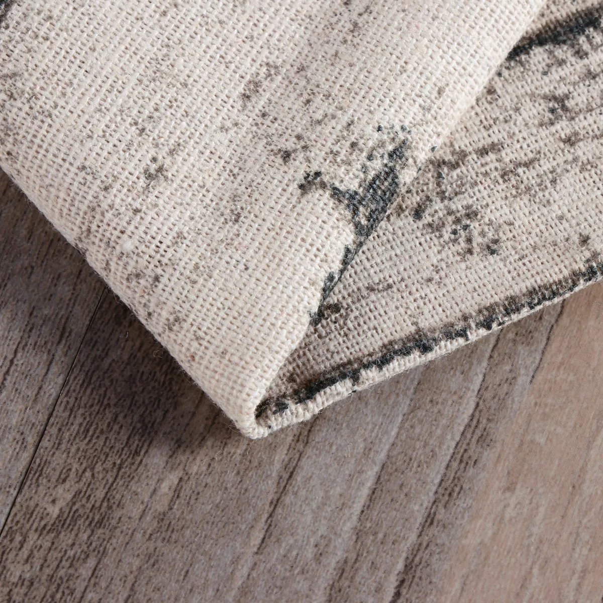 

Premium Cotton Linen Wood Grain Tablecloth 90X90Cm Vintage European Style Dining Table Cover Protector Picnic Coffee Computer