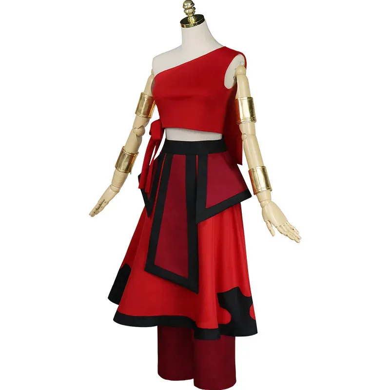 New Anime Avatar the last Airbender Katara Cosplay Costume For Carnival Halloween Party Tops and Skirts Set