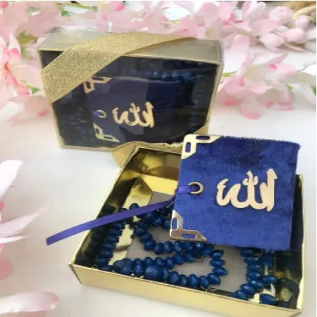 Mini KURAN gift set Koran-scented Tasbeh Rosary Tasbih Ramadan holiday blessed Mini Coran Cadeau