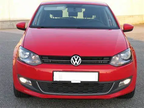 1PCS Car Front Bumper Grille Racing Grill Cover Decorative Bright Strip For VW Polo Hatchback 2011 2012 2013 6RD853677