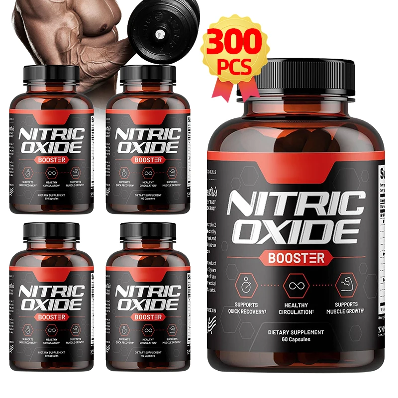 300Pcs L Arginine Capsules Nitric Oxide Supplement For Exercise Muscle Growth Improve And Endurance Performance